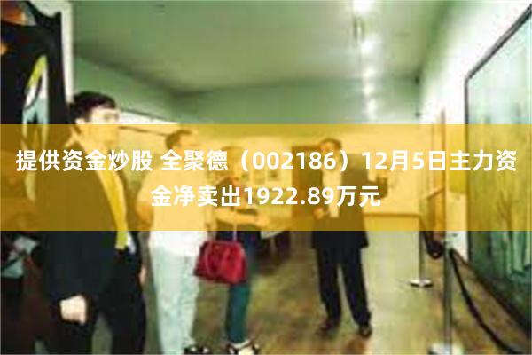 提供资金炒股 全聚德（002186）12月5日主力资金净卖出1922.89万元