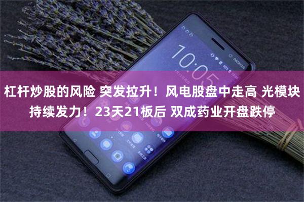 杠杆炒股的风险 突发拉升！风电股盘中走高 光模块持续发力！23天21板后 双成药业开盘跌停