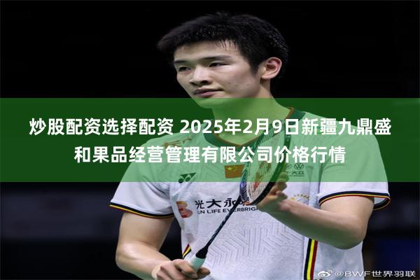 炒股配资选择配资 2025年2月9日新疆九鼎盛和果品经营管理有限公司价格行情