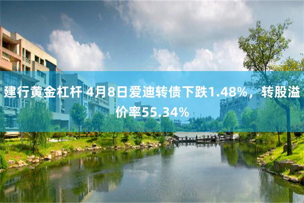 建行黄金杠杆 4月8日爱迪转债下跌1.48%，转股溢价率55.34%